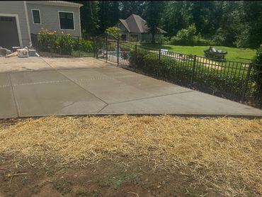 Cement driveway extension 