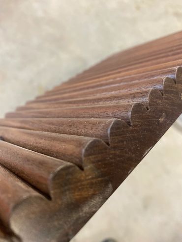 Reeded panels created on our in house CNC