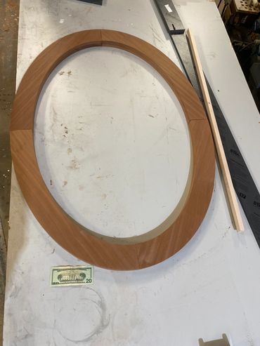 Note bill for size, Sapele architectural decor for local supplier created on our in house CNC
