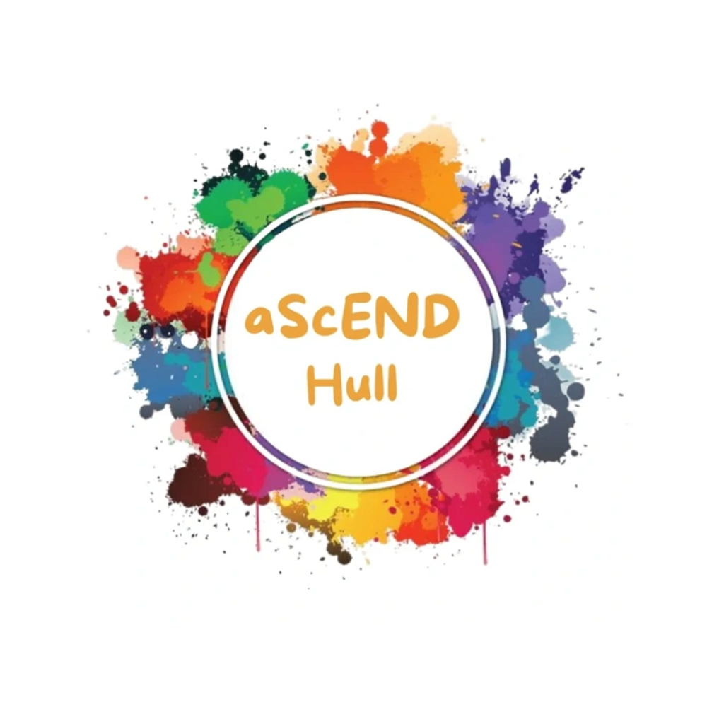 aScEND Hull colourful paint splat logo