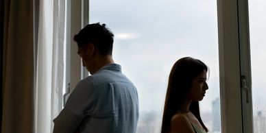 Feeling alone in your relationship, emotional disconnection, lonely in a marriage, being ignored.