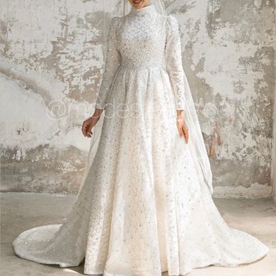 sachin and babi light blue dress Modest