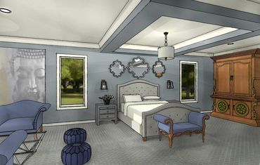 Interior Sketch, Interior Design Rendered, 3D Renderer, Computer Generated Interiors, Mellon Design 