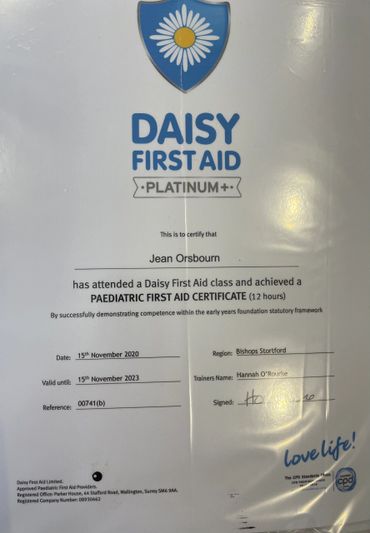 Childcare qualifications for Happy Kids Childminding service 