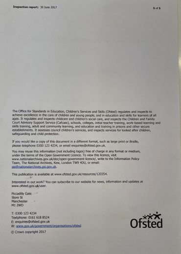 OFSTED report for Happy Kids Childminding service 