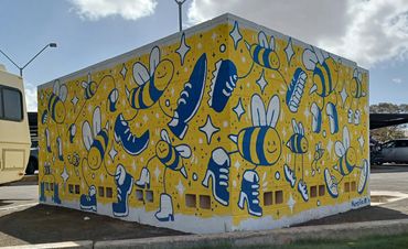 "Bee Your Self" Mural located in Downtown Yuma behind Lute's Casino.