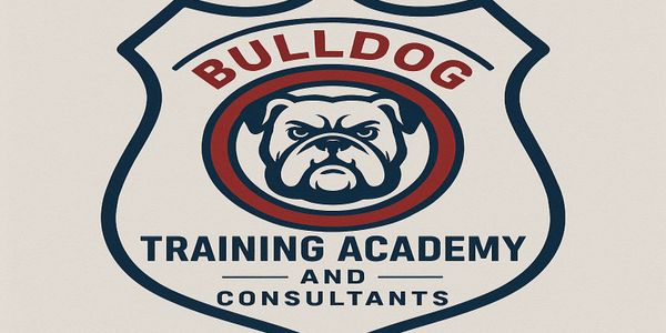 Logo of Bulldog Training Academy and Consultants with a fierce bulldog illustration.