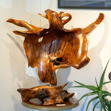 Glenn Calacibetta wood art scuplture