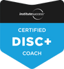 Certified DISC+ Coach badge