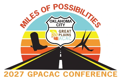 2027 GPACAC Conference logo with Route sign and boots.