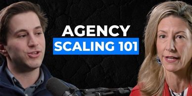 Agency Scaling 101 podcast cover with two hosts.