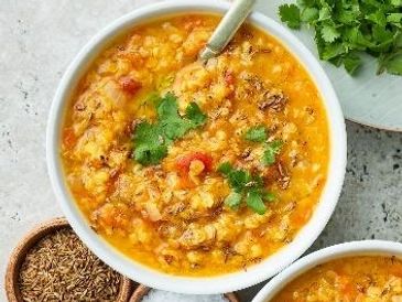  Bowl of lemony lentil soup