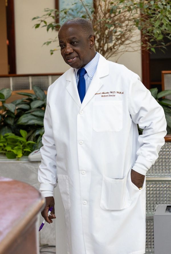 Dr Akuoku, founder of Laurelton Medical Center 