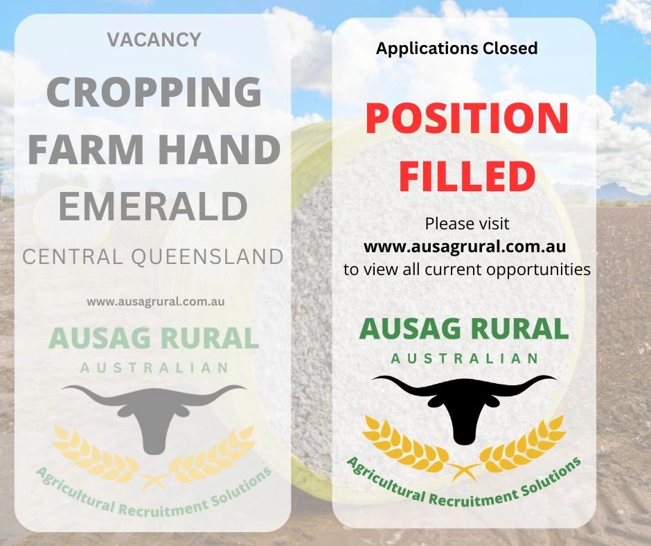 Cropping Farm Hand, EMERALD QLD