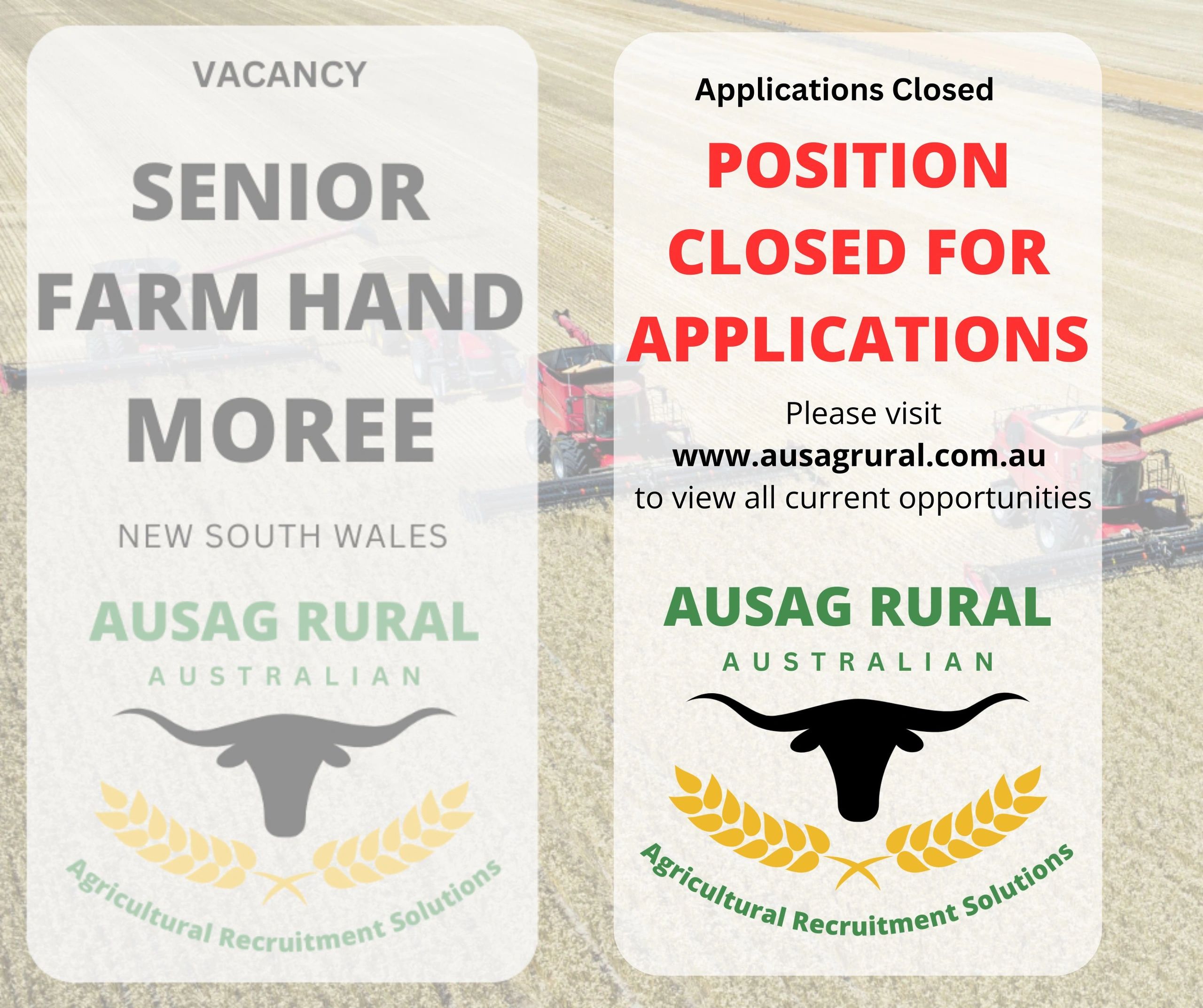 Senior Farm Hand, MOREE NSW