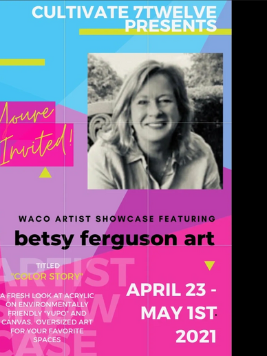 A flyer for betsyfergusonart.com