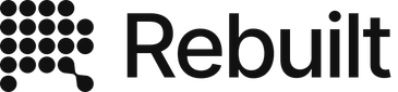 Rebuilt logo with stylized dot design and text.