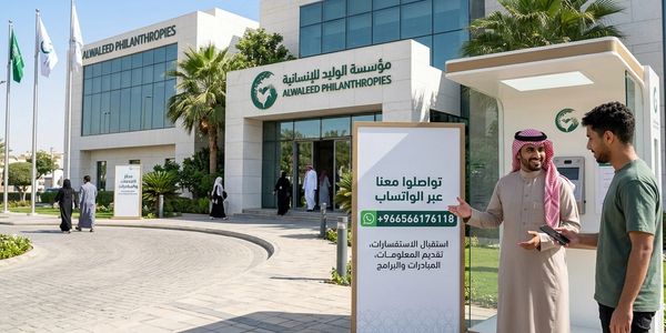 طريقة أتواصل مع مؤسسة الوليد للإنسانية؟