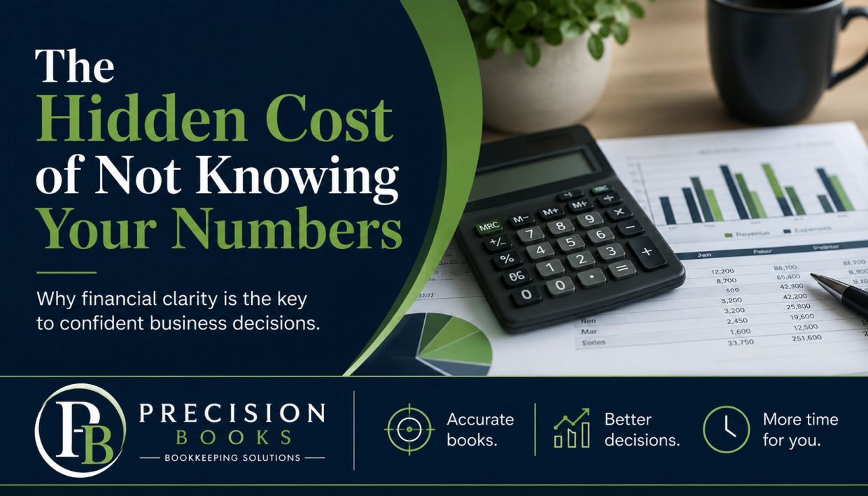 Financial clarity with Precision Books bookkeeping solutions.