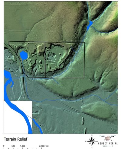 Terrain Relief Map