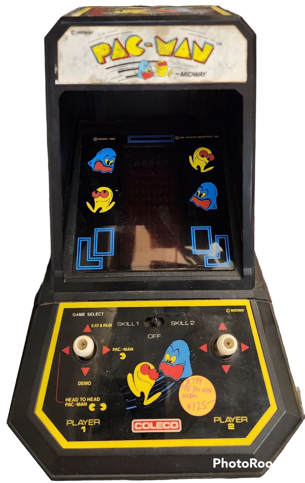 1981 Coleco Pac-Man by Midway Arcade Game. 