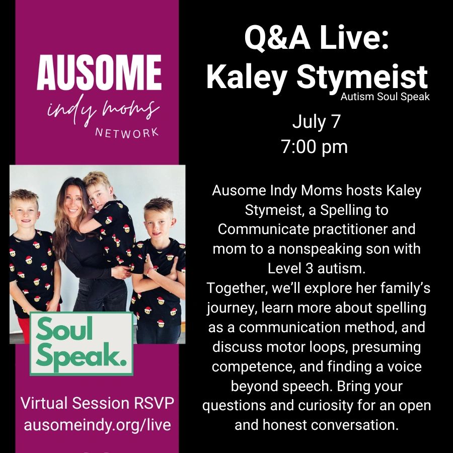 Q&amp;A Live with Kaley Stymeist on autism communication.