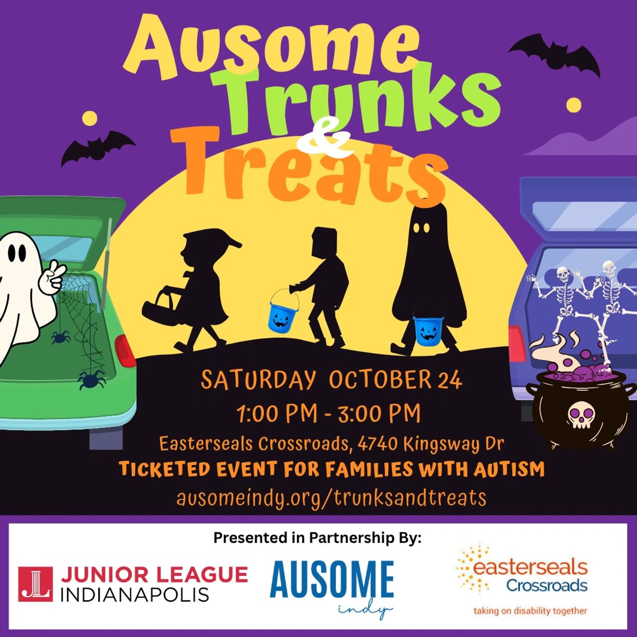 Halloween trunk or treat event for families with autism.