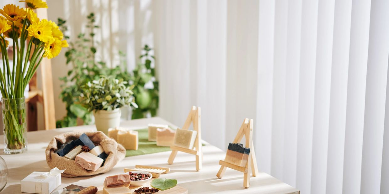 Handmade soap workshop studio