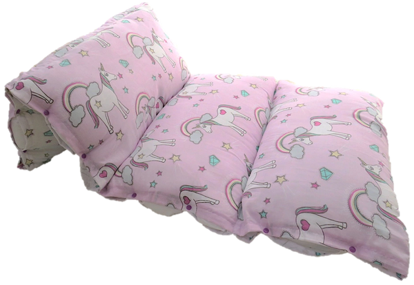 pillow beds for kids, unicorn duvet cover, floor cushion, unicorn fabric, rainbow, kids duvet cover.