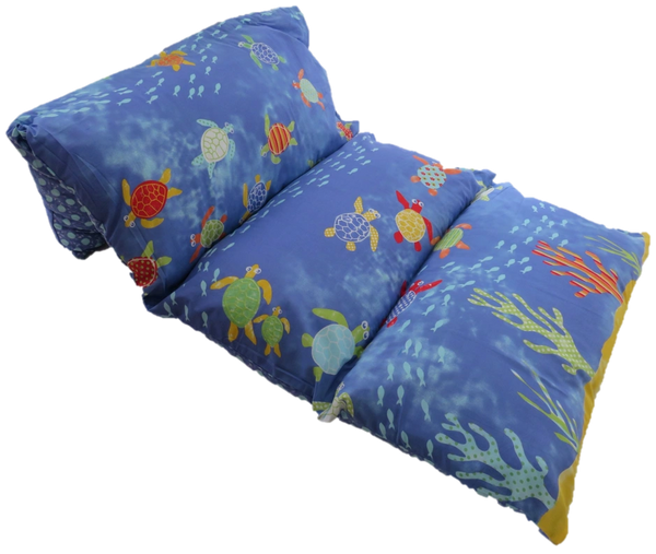 pillow beds for kids, sea theme duvet cover, floor cushion, turtle fabric, rainbow, duvet cover.