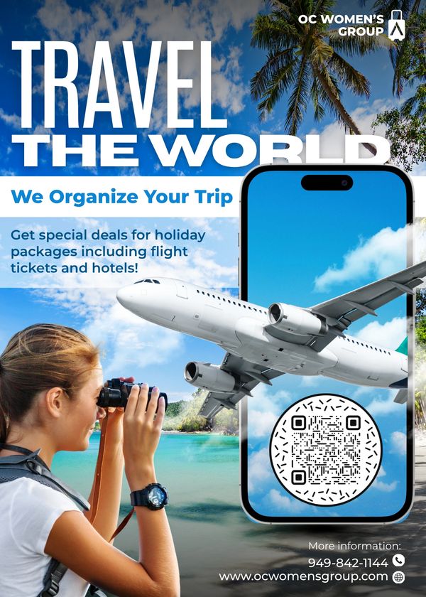 Travel the world with organized holiday packages by OC Women's Group.