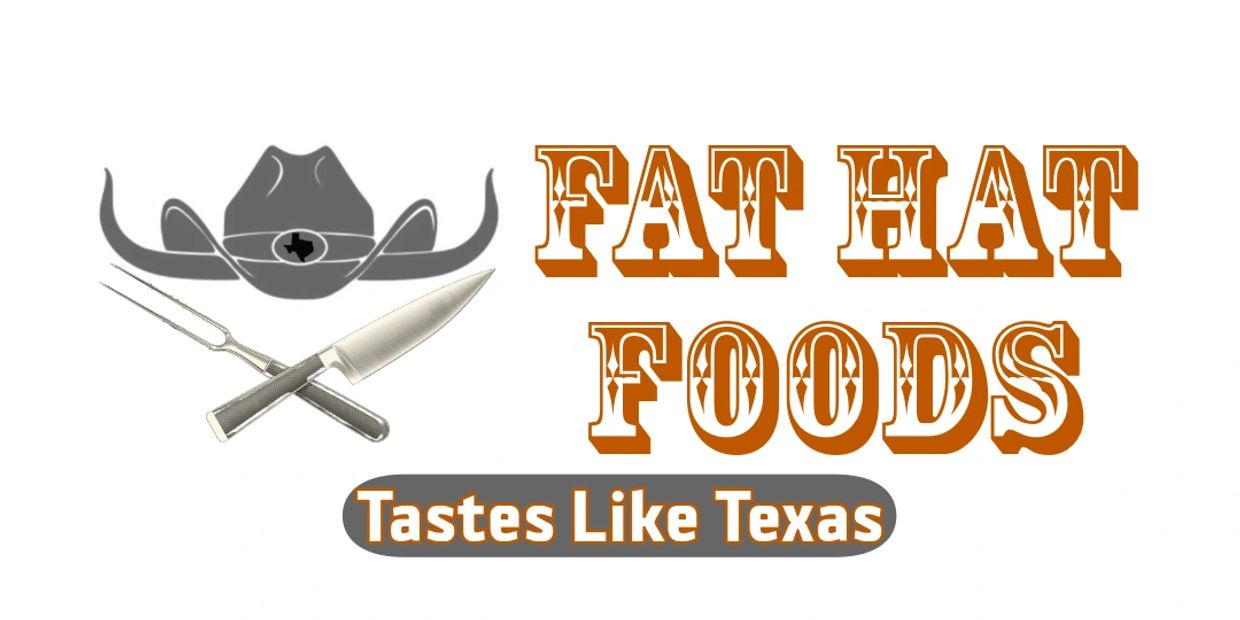 Fat Hat Foods logo with iconography