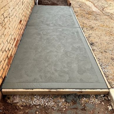 Concrete BBQ area