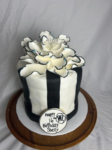 Sweet 16 Chanel-style Birthday Cake