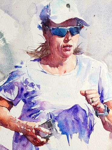 Aquarelle personnage par Luc Boivin
Watercolor by Luc Boivin