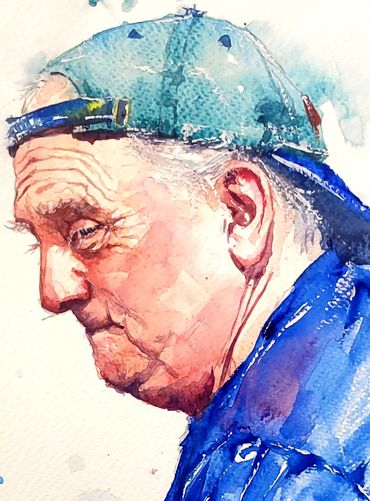 Aquarelle personnage par Luc Boivin
Watercolor by Luc Boivin