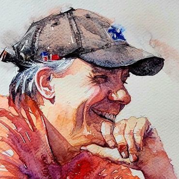 Aquarelle personnage par Luc Boivin
Watercolor by Luc Boivin