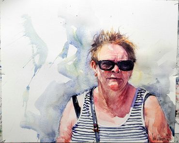 Aquarelle personnage par Luc Boivin
Watercolor by Luc Boivin