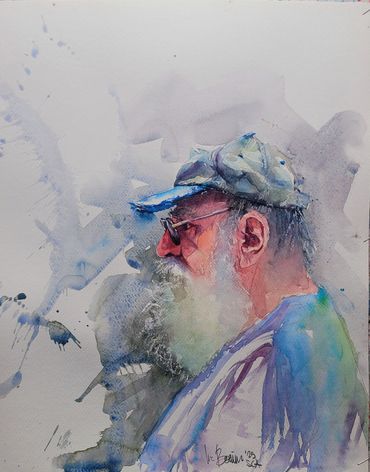 Aquarelle personnage par Luc Boivin
Watercolor by Luc Boivin