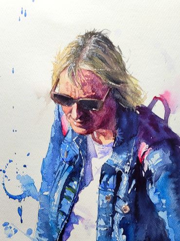 Aquarelle personnage par Luc Boivin
Watercolor by Luc Boivin