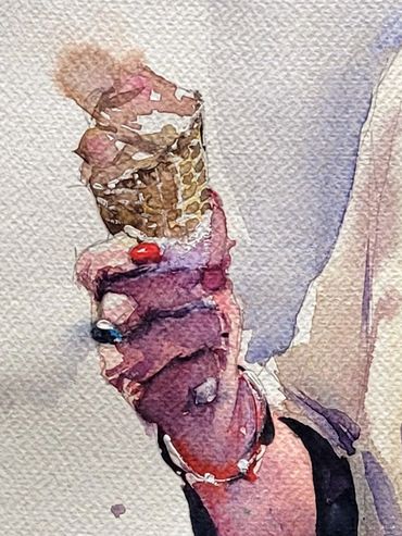 Aquarelle personnage par Luc Boivin
Watercolor by Luc Boivin