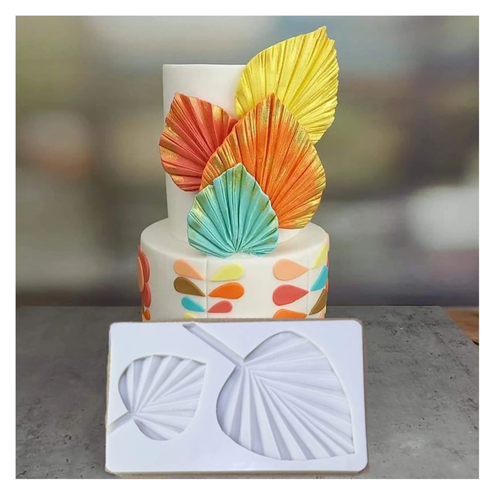 Fan Palm Leaf Fondant Mold