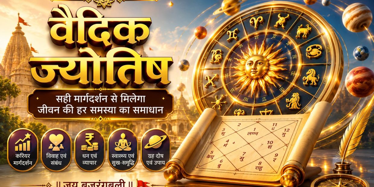 वेदिक ज्योतिष जीवन की समस्याओं का समाधान करता है।