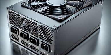 Here’s an image of a modern computer power supply unit (PSU), 