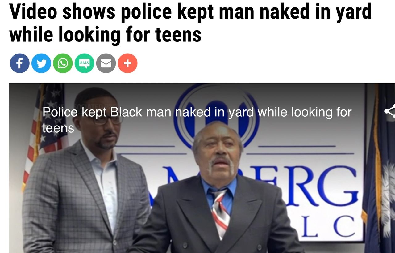 Police chief warns man he shouldn’t sleep naked.