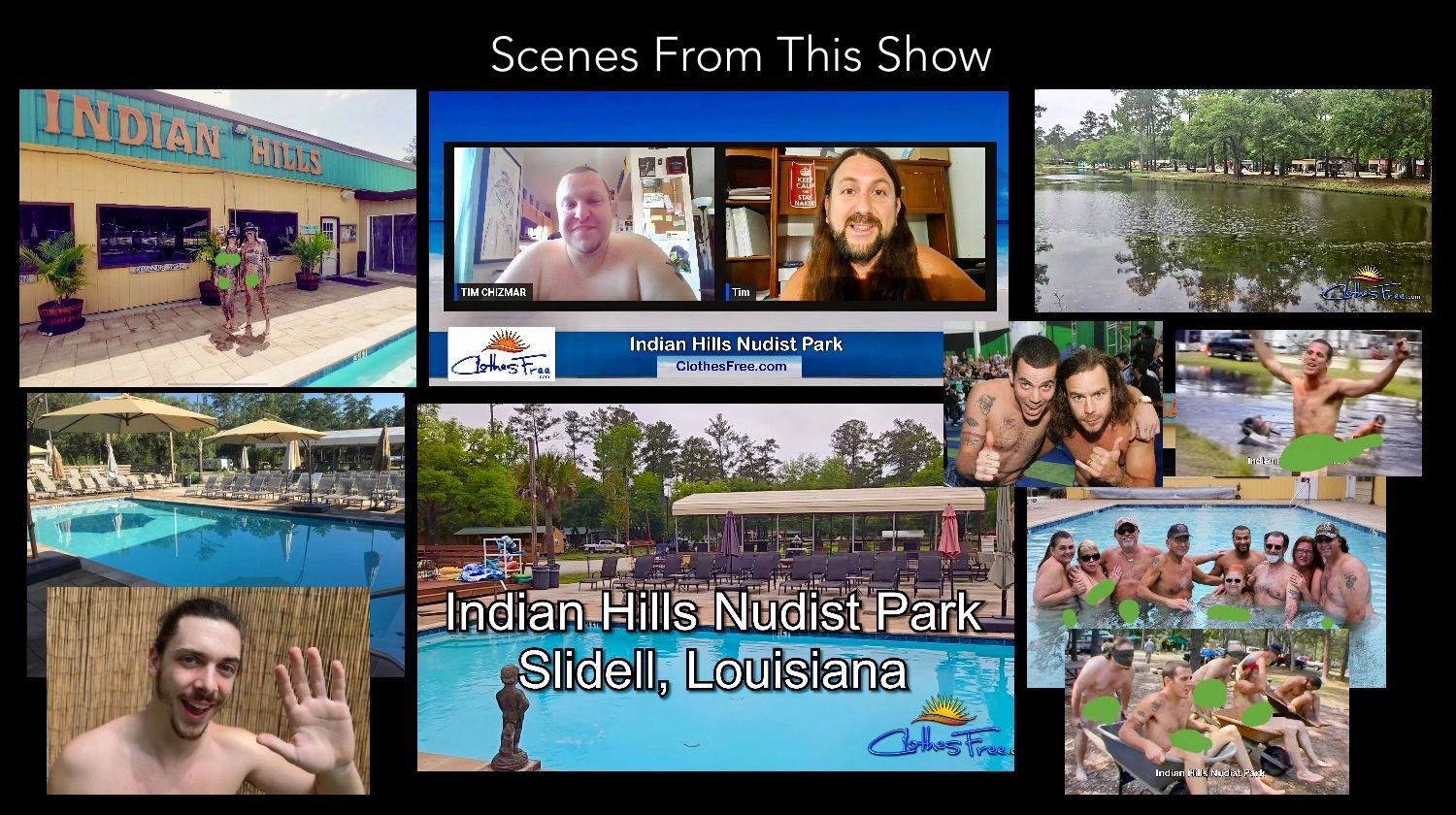 indian nudist Tour Indian Hills Nudist Park in Louisiana on this show