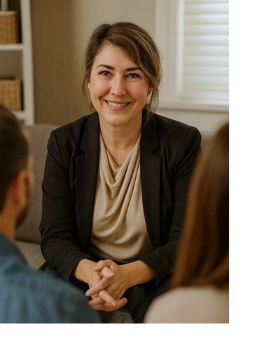 A balanced and measured relational approach is used to improve communication & connection.