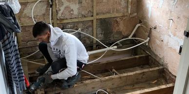 bathroom joists repair strengthen