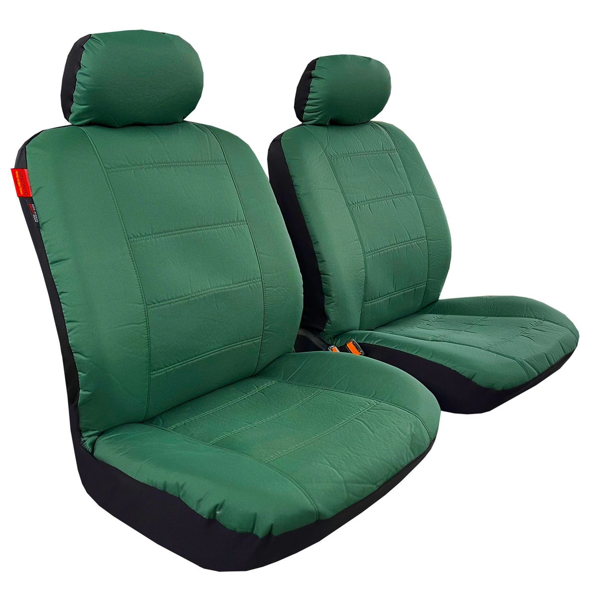 Canvas Seat Covers Green Front Set