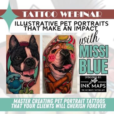 Pet Portrait Tattoo Webinar - master creating pet portrait tattoos 